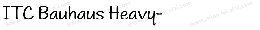 ITC Bauhaus Heavy字体转换